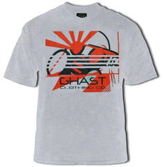 Ghast Rising Sun Mask Men's T-Shirt (Grey)