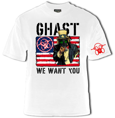 Ghast Uncle Ghast Wants You T-Shirt  (White)