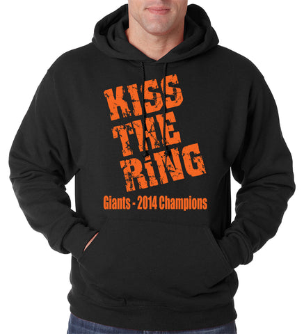 Giants Kiss The Ring 2014 Adult Hoodie