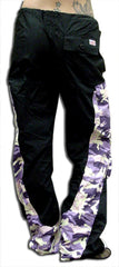 Girls Hipster "Elliptic" UFO Pants (Black/Purple Camo)