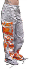 Girls Hipster "Elliptic" UFO Pants (Grey/Orange Camo)