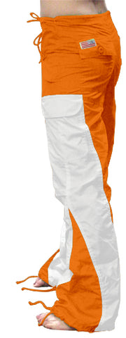 Girls Hipster "Elliptic" UFO Pants (Orange/White)