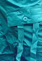 Girls Hipster Lace Up UFO Pants (Turquoise/White)
