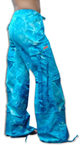 Girls Hipster UFO Pants (Blue Tie Dye)