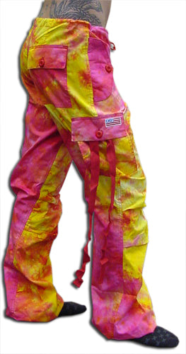 Girls "Hipster" UFO Pants (Fire Tie Dye)