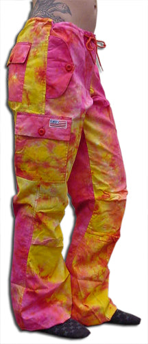 Girls "Hipster" UFO Pants (Fire Tie Dye)