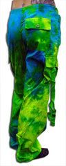 Girls "Hipster" UFO Pants (Green / Blue Tie Dye)