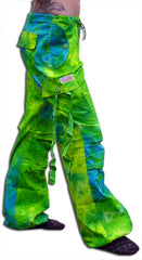 Girls "Hipster" UFO Pants (Green / Blue Tie Dye)