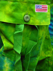 Girls "Hipster" UFO Pants (Green / Blue Tie Dye)