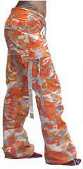 Girls "Hipster" UFO Pants (Orange Camo)
