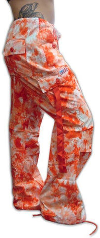 Girls Hipster UFO Pants (Orange Tie Dye)