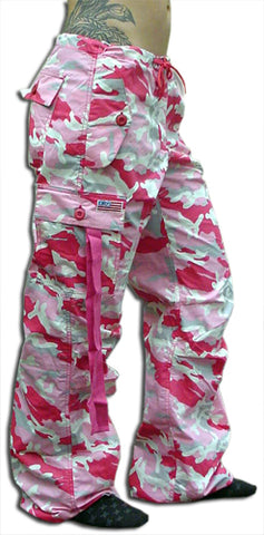 Girls Hipster UFO Pants (Pink Camo)