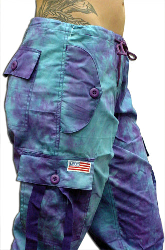 Girls "Hipster" UFO Pants (Purple / Blue Tie Dye)