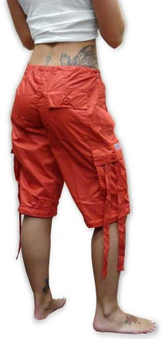 Girls Hipster UFO Pants with Zip Off Legs (Red)