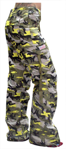 Girls "Hipster" UFO Pants (Yellow Camo)