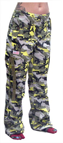 Girls "Hipster" UFO Pants (Yellow Camo)