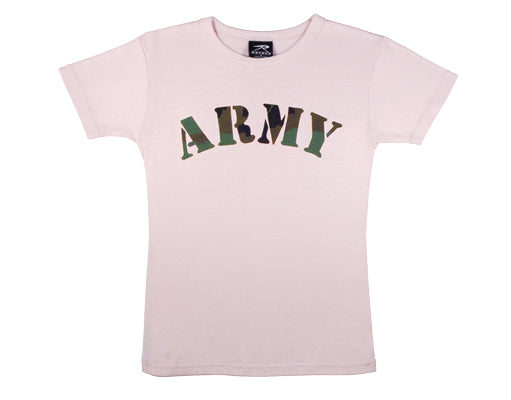 Girls Pink "ARMY" T-Shirt