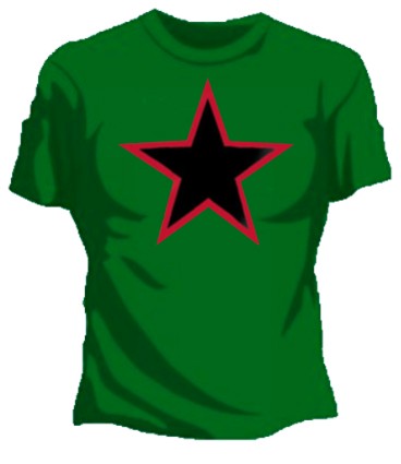 Girls Red Star T-Shirt