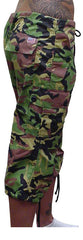 Girls UFO Hipster Shorts (Green Camo)