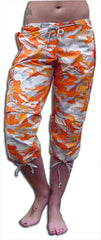 Girls UFO HIpster Shorts (Orange Camo)