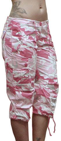 Girls UFO Hipster Shorts (Pink Camo)