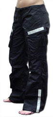 Girls UFO Reflective Hipster Pants (Black)