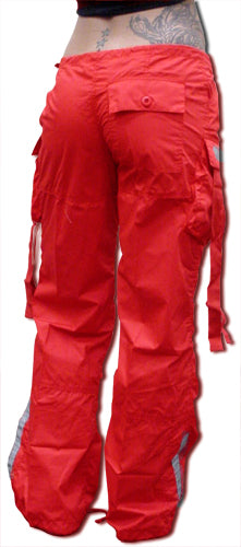 Girls UFO Reflective Hipster Pants (Red)