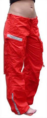 Girls UFO Reflective Hipster Pants (Red)