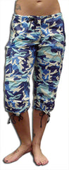 Girls UFO Shorts (Blue Camo)