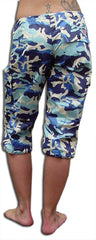 Girls UFO Shorts (Blue Camo)