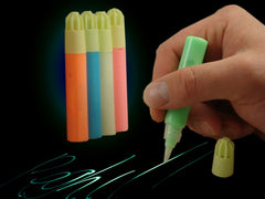 Glow in the Dark Fabric paint tubes (Set of 6)