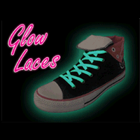 Glow in the Dark Pair of Shoe Laces (Assorted 3 Pack)