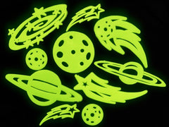 Glow in the Dark Planets and Stars (10 Piece Set)