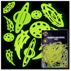 Glow in the Dark Planets and Stars (10 Piece Set)