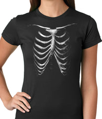 Glow In The Dark Ribcage Ladies T-shirt