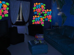 Glow in the Dark Skulls Wall Decorations