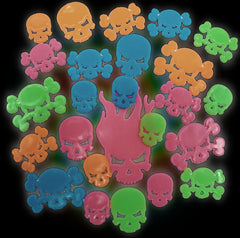 Glow in the Dark Skulls Wall Decorations