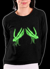 Glowing Groping Skeleton Crewneck Sweatshirt