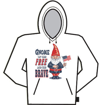 Gnome Of The Free And The Brave Hoodie