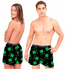 Go Green Shamrock Boxer Shorts