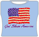 God Bless America Girls T-Shirt
