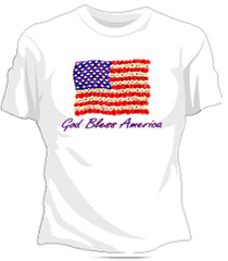 God Bless America Girls T-Shirt