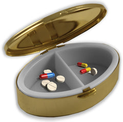Golden Stone Finish Pill Box