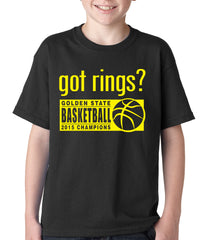 Got Rings? Golden State2015 Basketball Champs Kids T-shirt