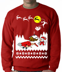 Grandma Got Run Over By A Reindeer - Ugly Christmas Adult Crewneck