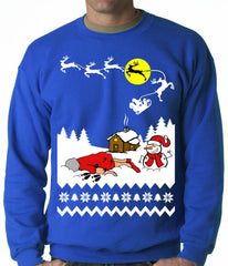 Grandma Got Run Over By A Reindeer - Ugly Christmas Adult Crewneck