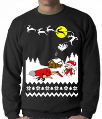 Grandma Got Run Over By A Reindeer - Ugly Christmas Adult Crewneck