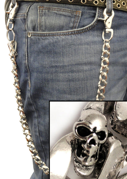 Graveyard Skulls Tough Link Jean and Wallet Chain –
