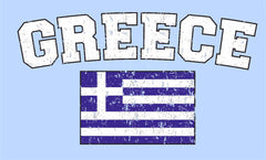 Greece Vintage Flag International Mens T-Shirt