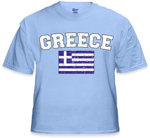 Greece Vintage Flag International Mens T-Shirt